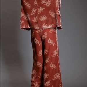 Burnout Floral Blazer